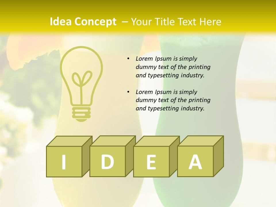 Luxury Garnish Green PowerPoint Template