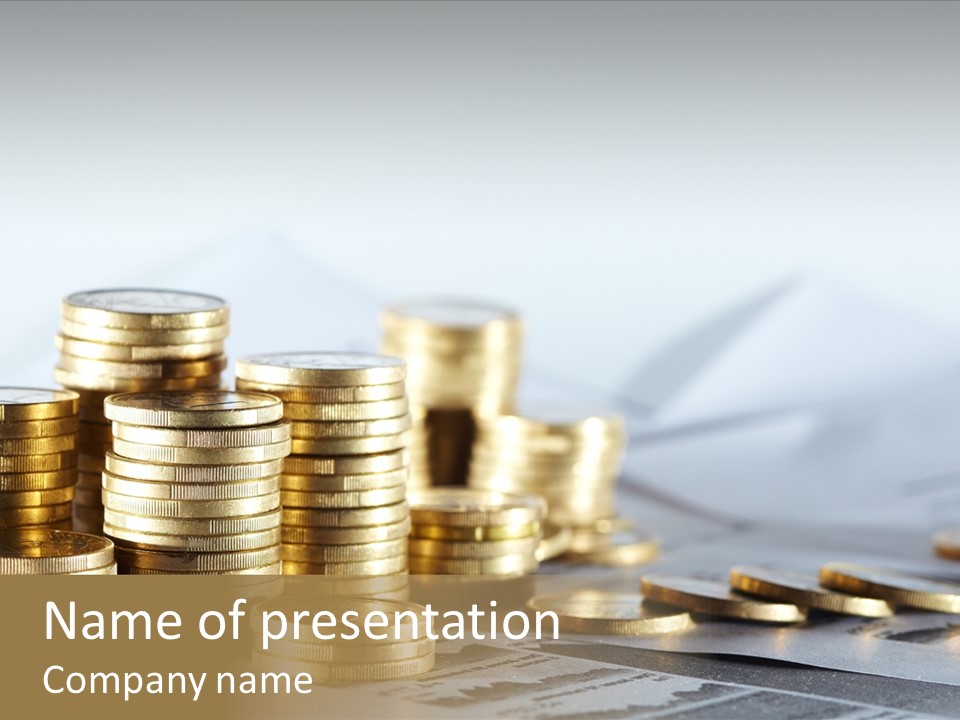 Statistics Cash Corporate PowerPoint Template