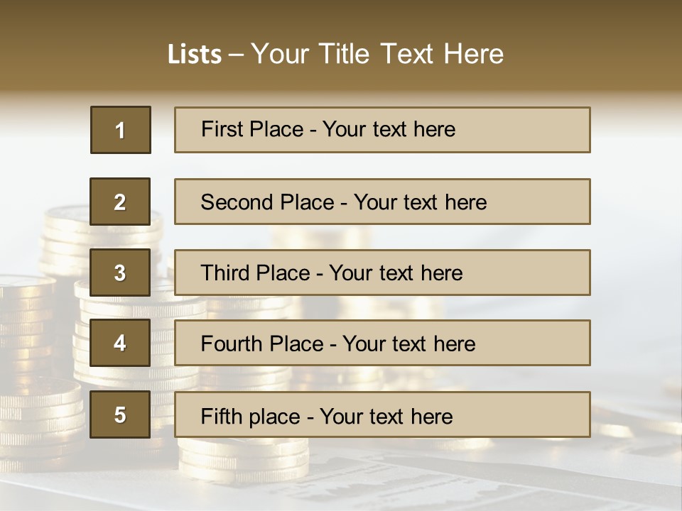 Statistics Cash Corporate PowerPoint Template