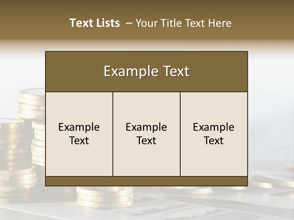 Statistics Cash Corporate PowerPoint Template