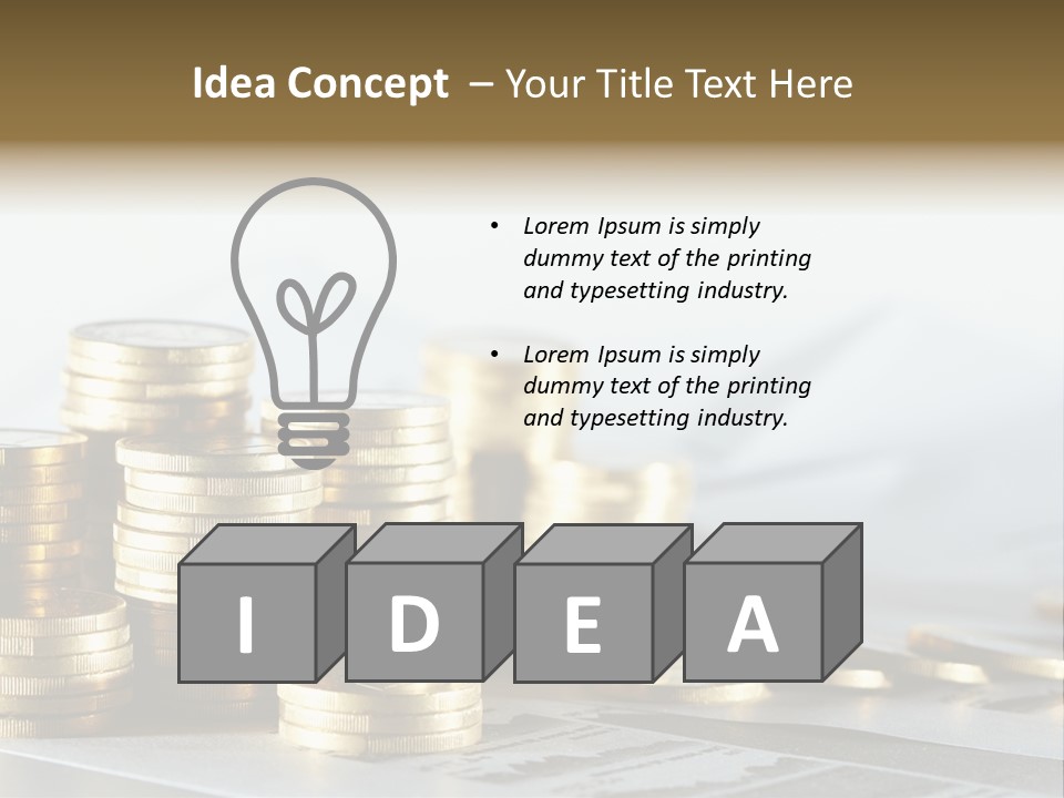 Statistics Cash Corporate PowerPoint Template