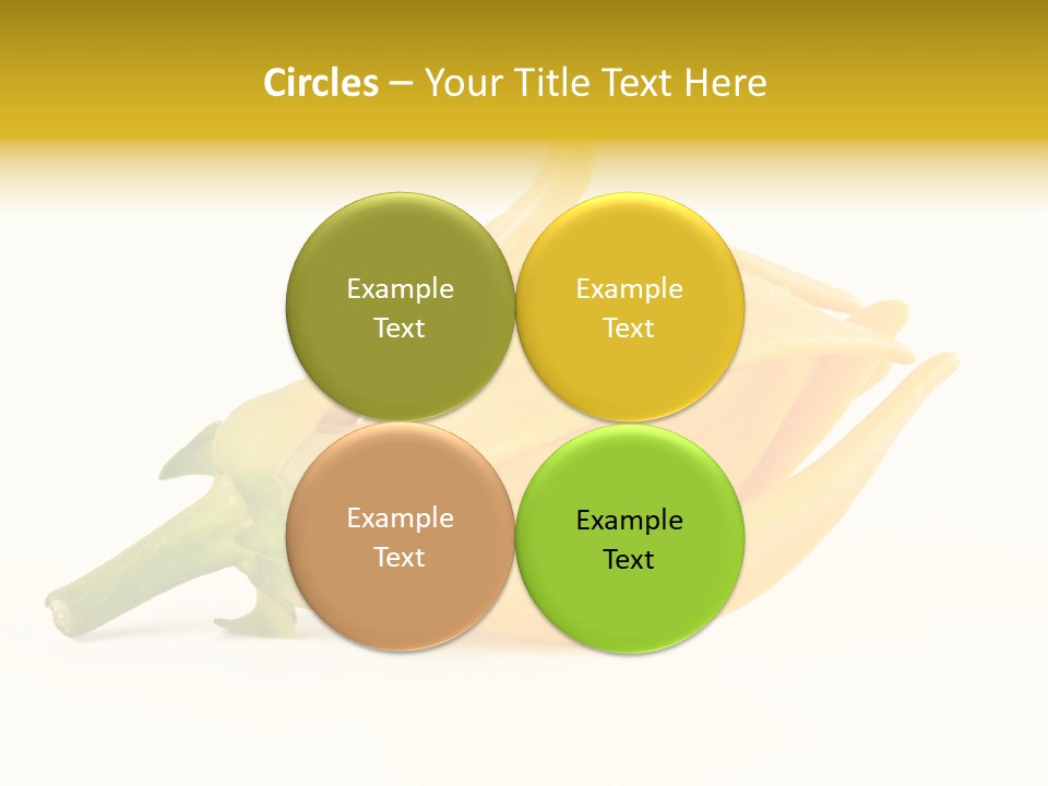 Ylang Ylang Plant Background PowerPoint Template