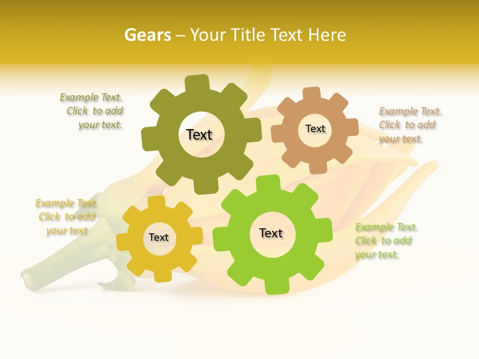 Ylang Ylang Plant Background PowerPoint Template