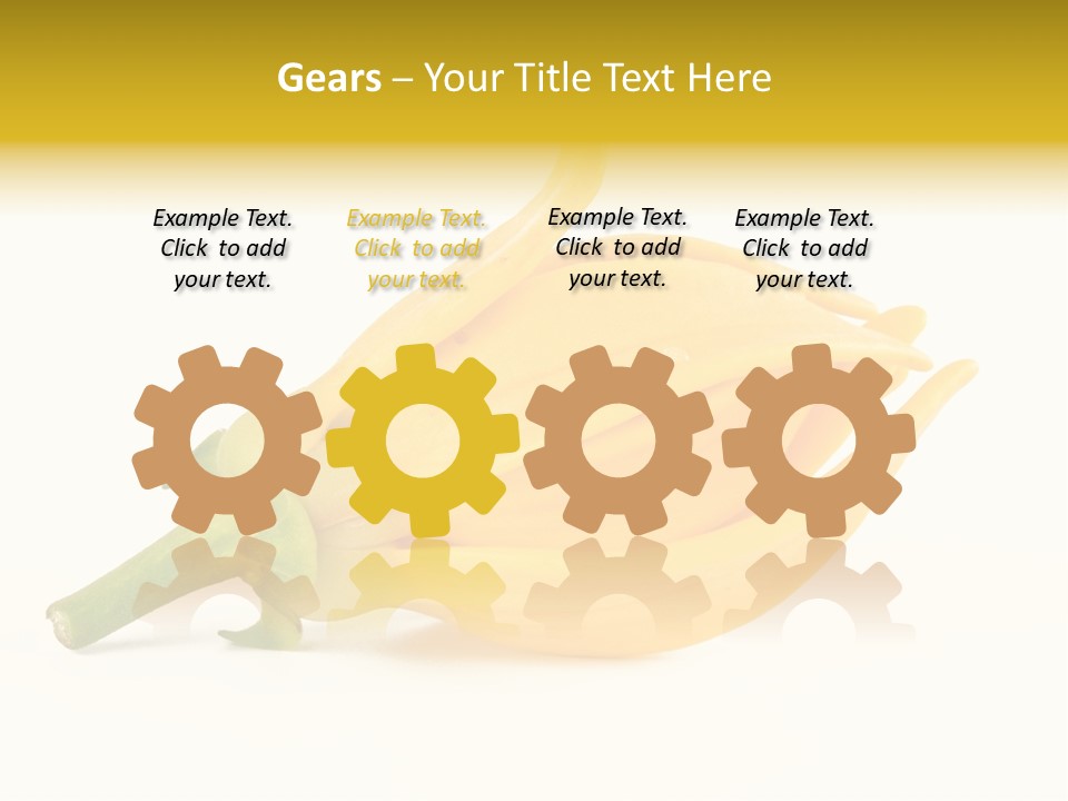 Ylang Ylang Plant Background PowerPoint Template