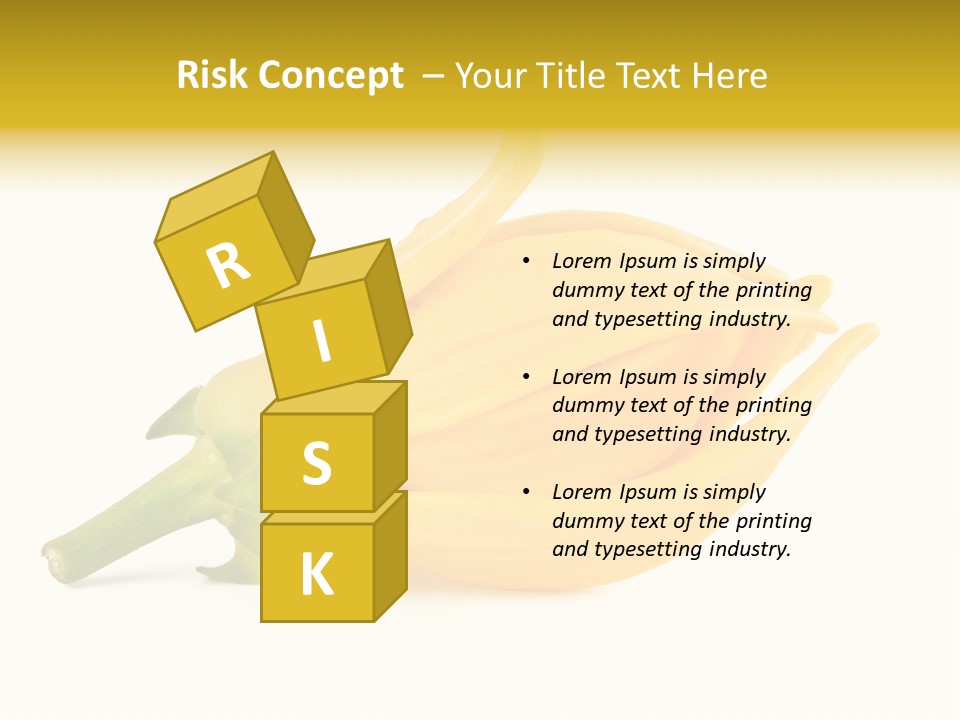 Ylang Ylang Plant Background PowerPoint Template