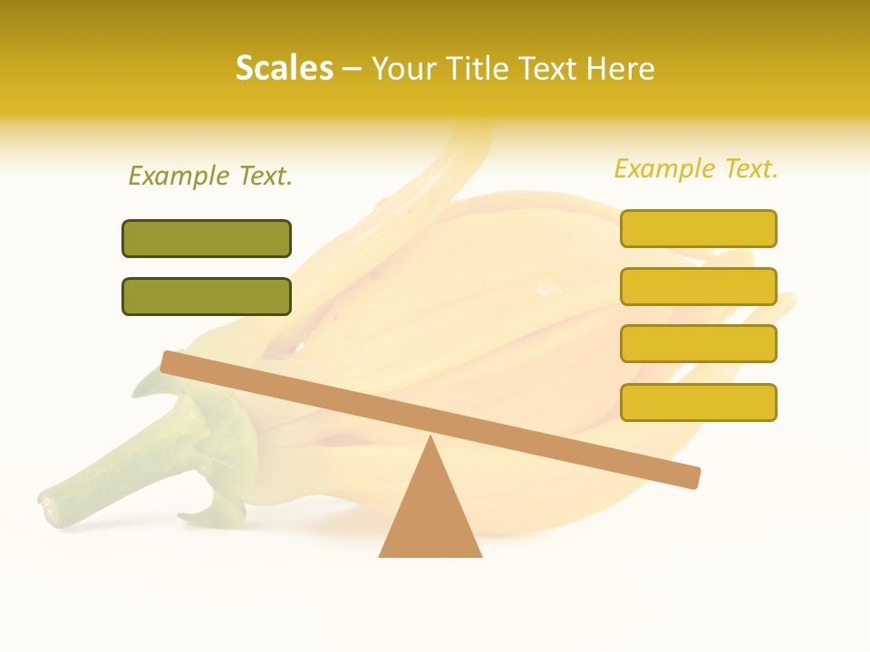 Ylang Ylang Plant Background PowerPoint Template