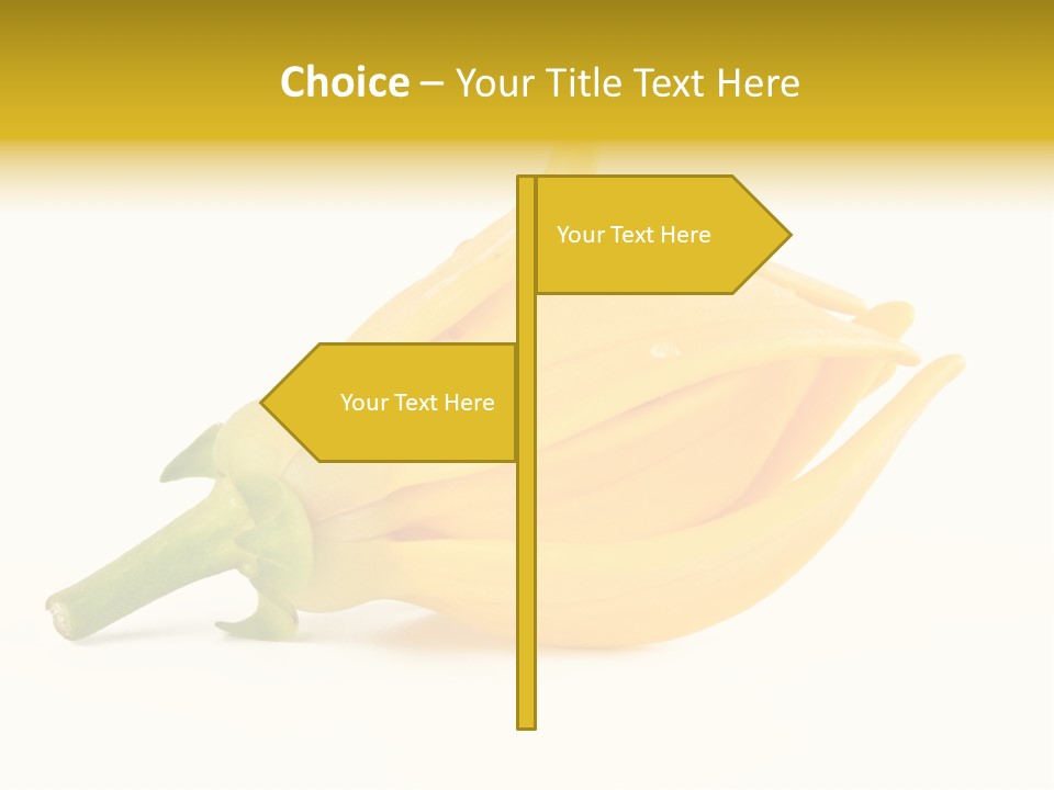 Ylang Ylang Plant Background PowerPoint Template