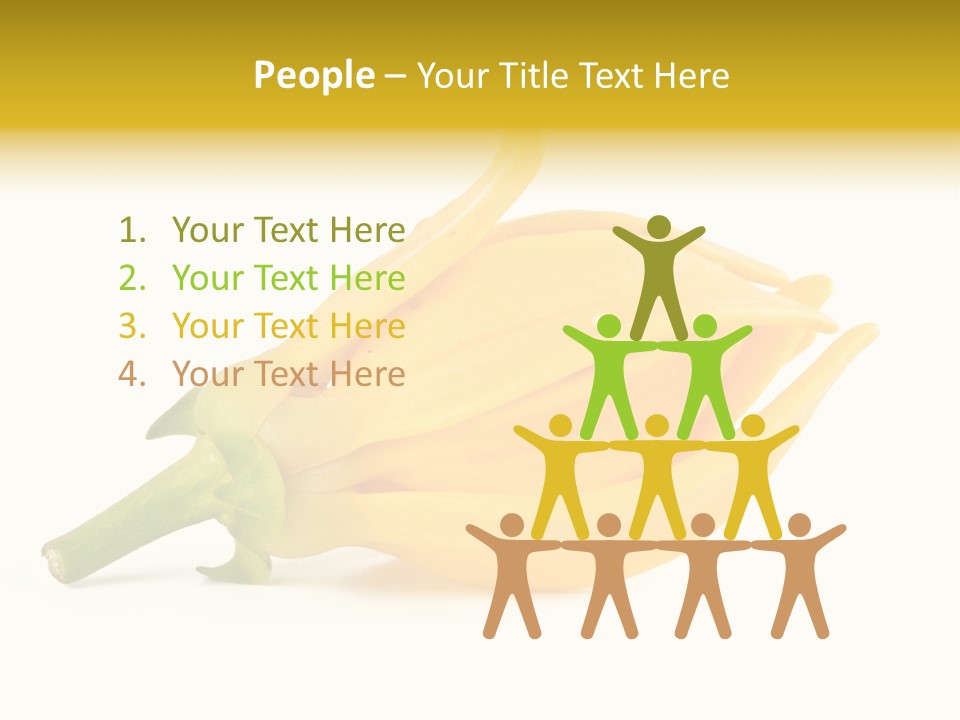Ylang Ylang Plant Background PowerPoint Template