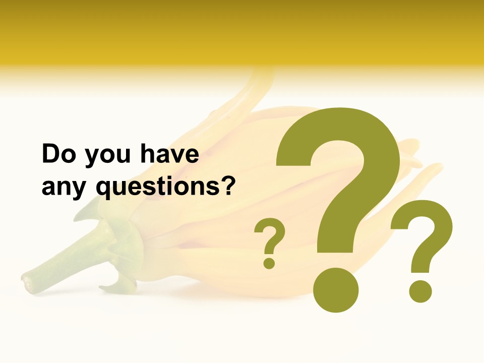 Ylang Ylang Plant Background PowerPoint Template