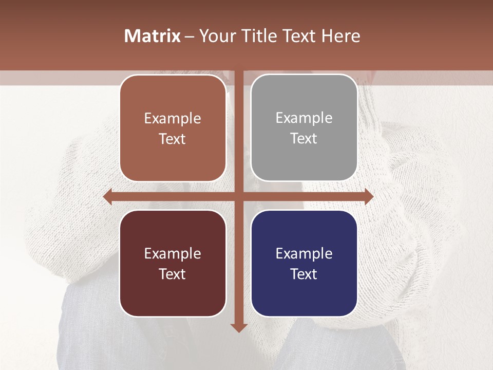 Male Thinking Teen PowerPoint Template
