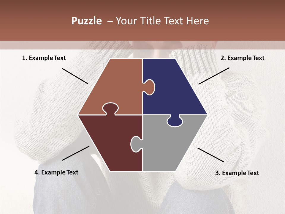 Male Thinking Teen PowerPoint Template