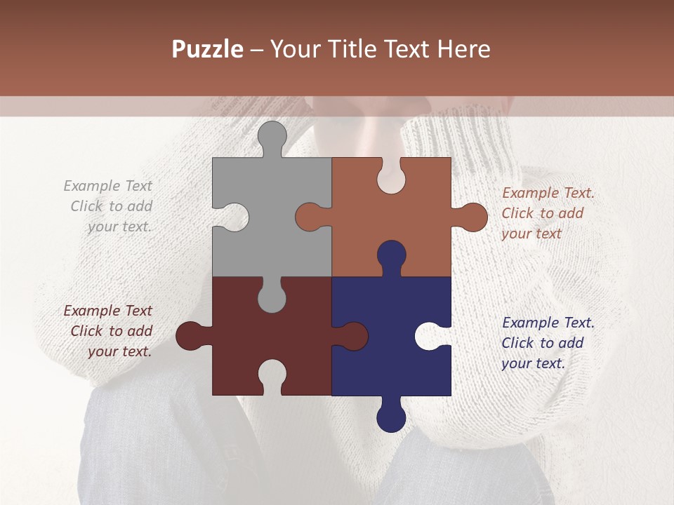 Male Thinking Teen PowerPoint Template