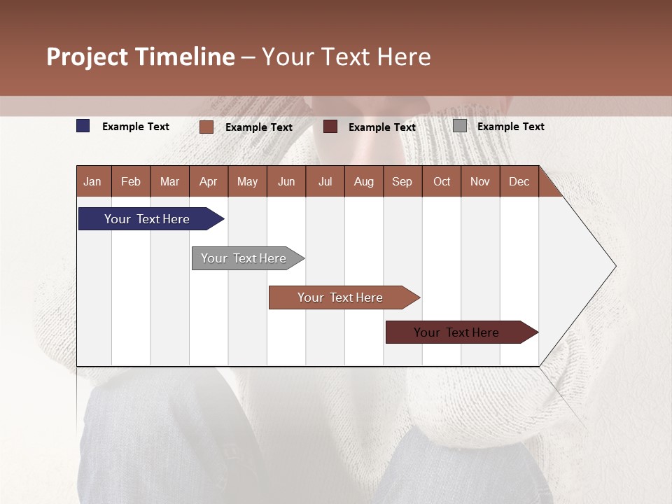 Male Thinking Teen PowerPoint Template