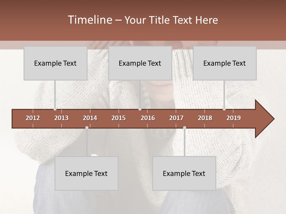 Male Thinking Teen PowerPoint Template