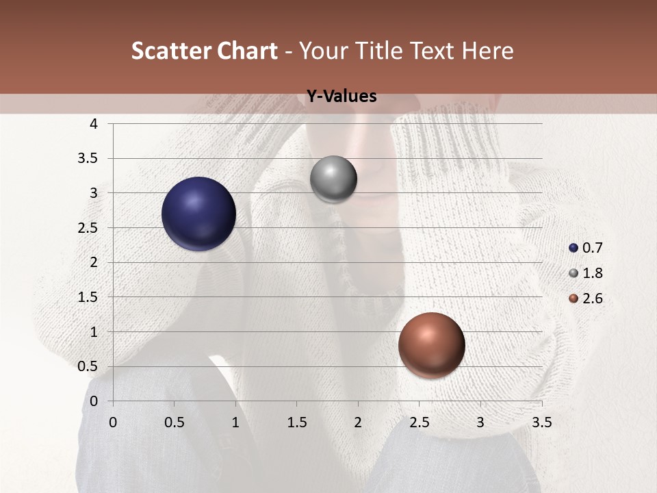 Male Thinking Teen PowerPoint Template