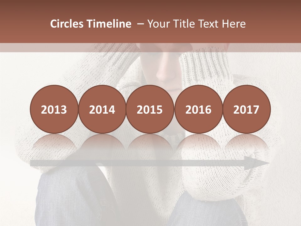 Male Thinking Teen PowerPoint Template