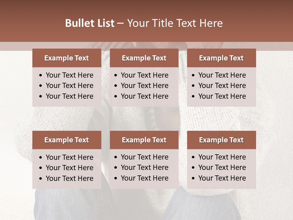 Male Thinking Teen PowerPoint Template