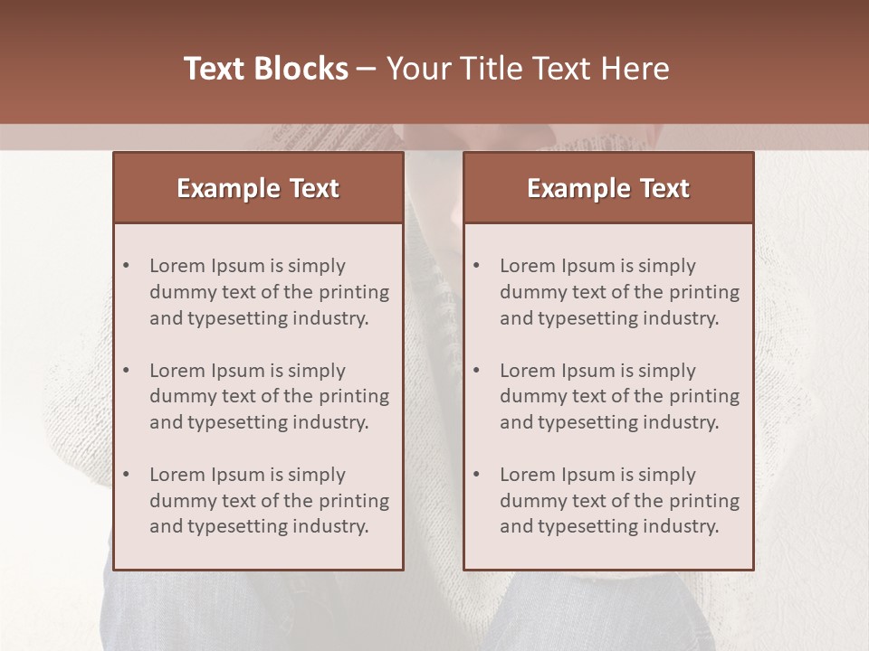 Male Thinking Teen PowerPoint Template