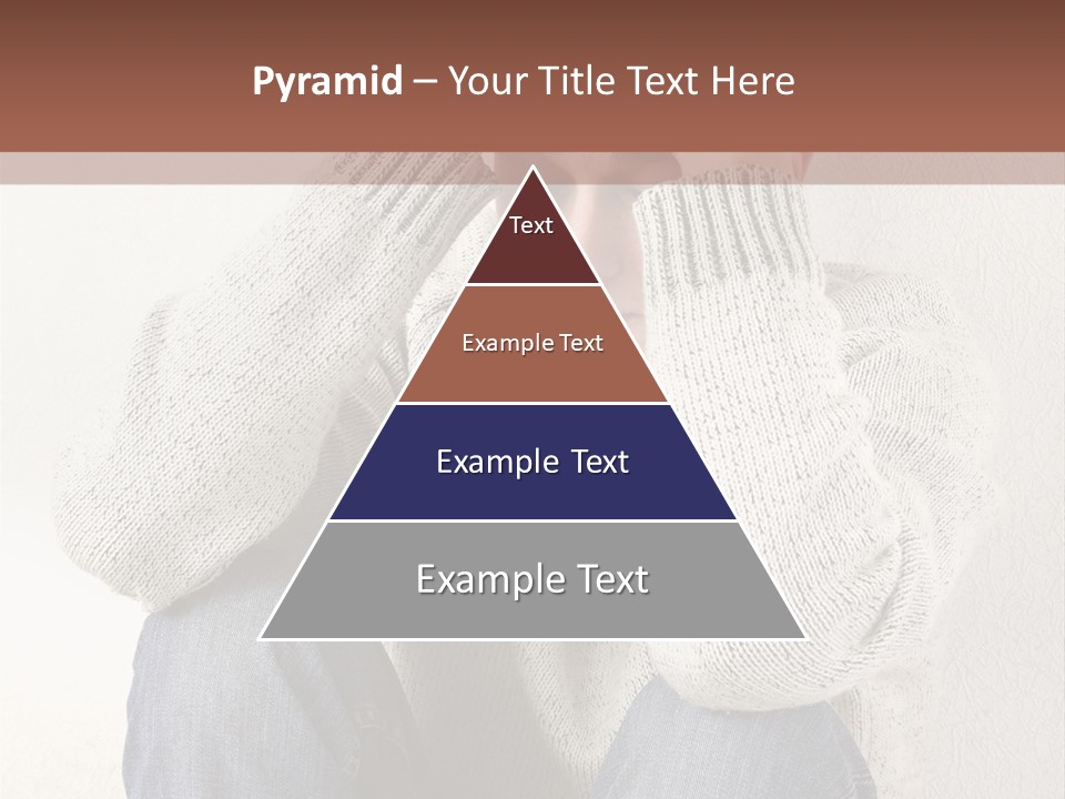 Male Thinking Teen PowerPoint Template