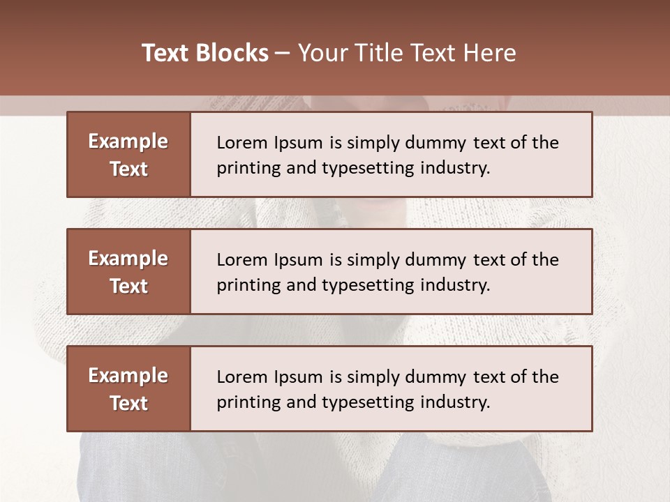 Male Thinking Teen PowerPoint Template