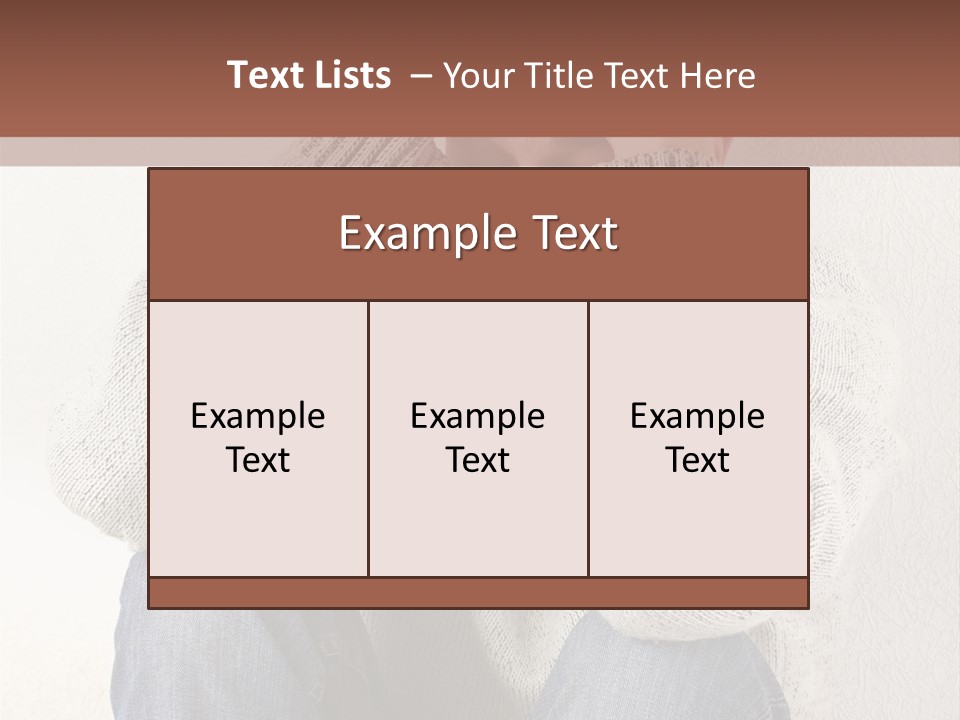 Male Thinking Teen PowerPoint Template
