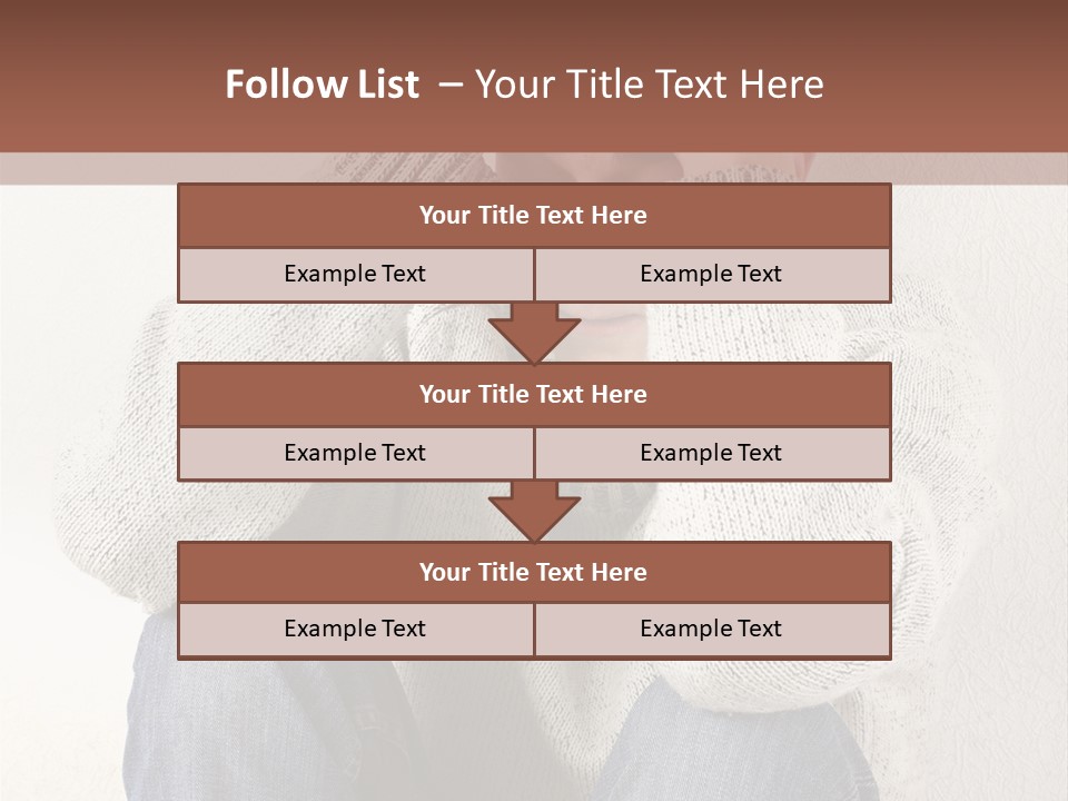 Male Thinking Teen PowerPoint Template