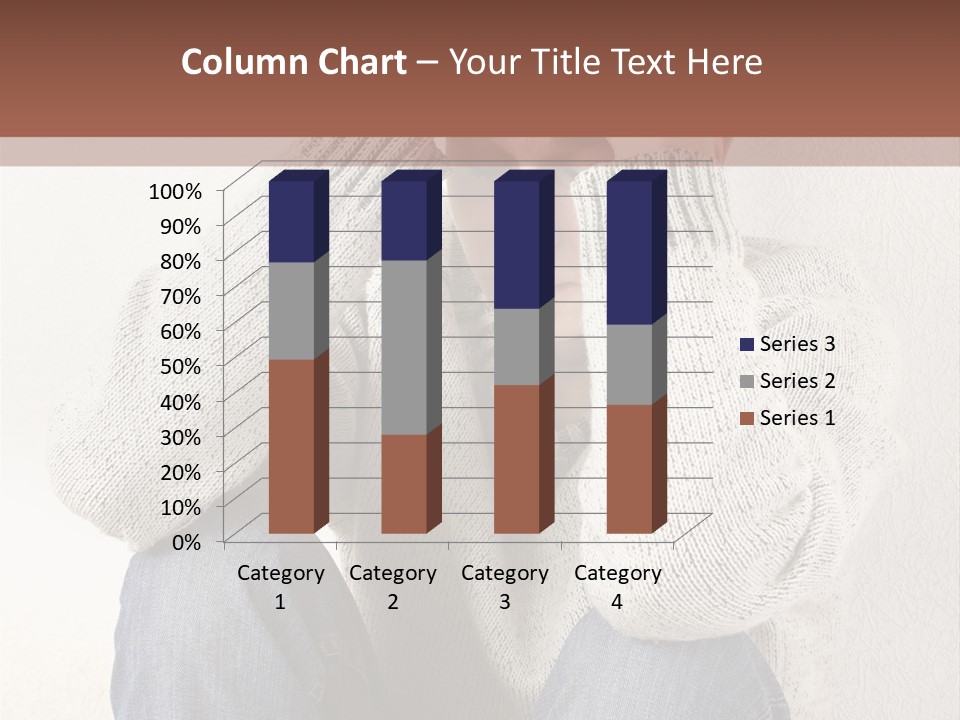 Male Thinking Teen PowerPoint Template
