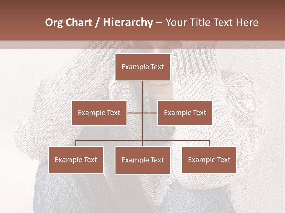 Male Thinking Teen PowerPoint Template