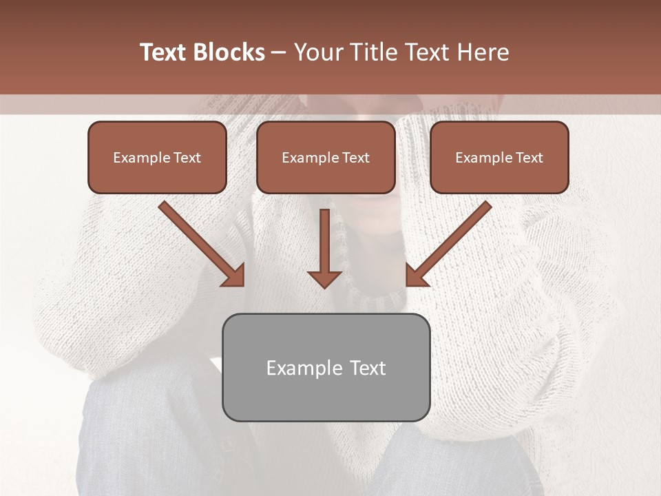 Male Thinking Teen PowerPoint Template