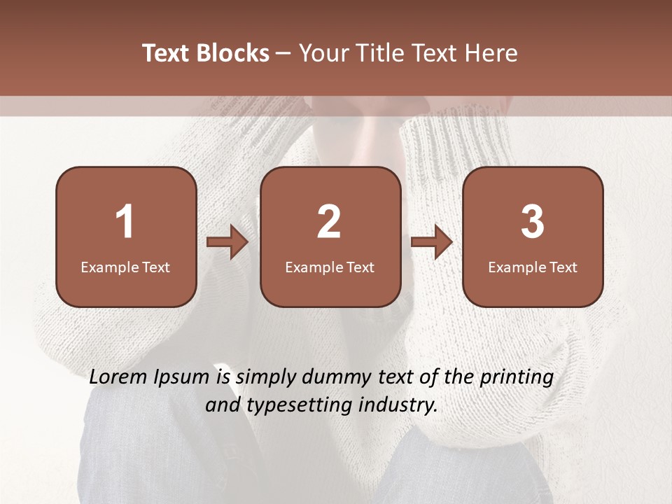 Male Thinking Teen PowerPoint Template