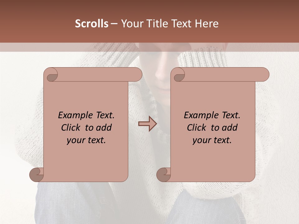 Male Thinking Teen PowerPoint Template