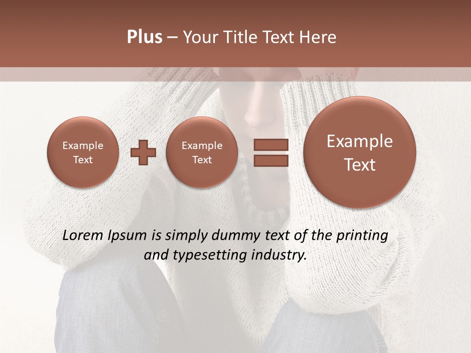 Male Thinking Teen PowerPoint Template