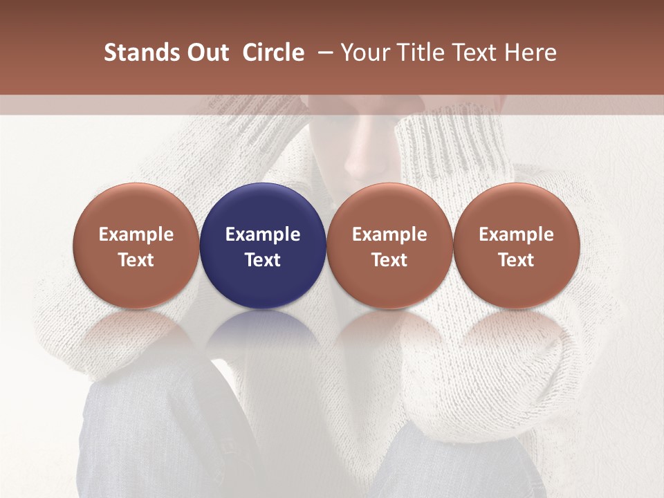 Male Thinking Teen PowerPoint Template