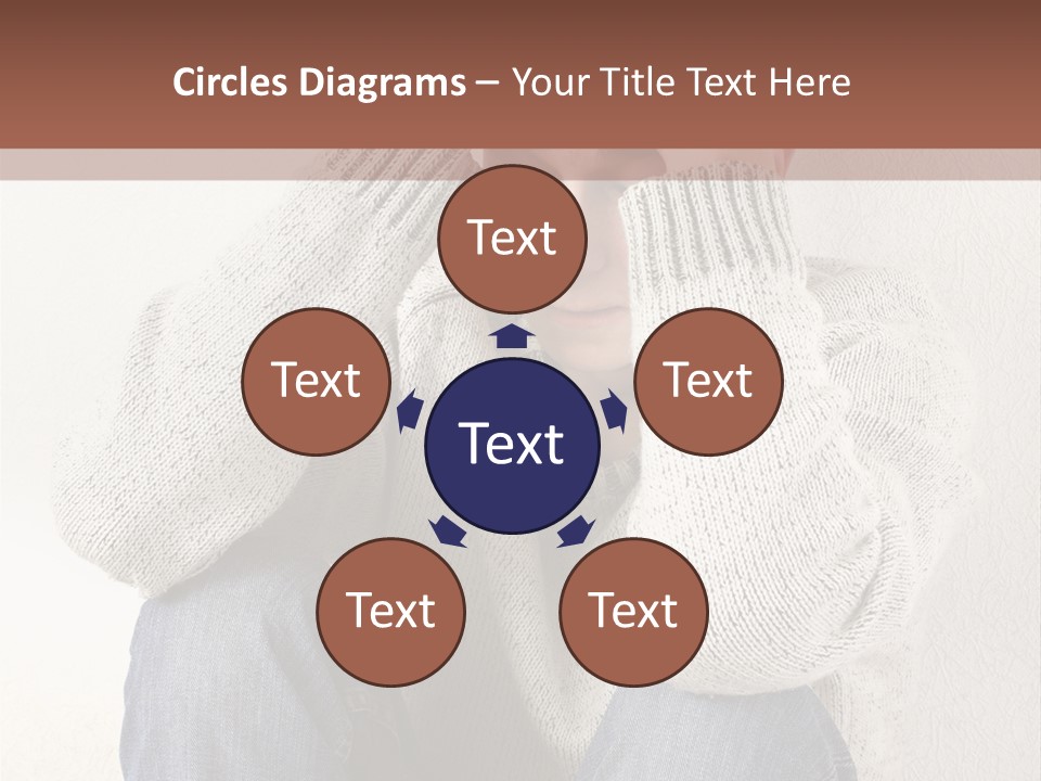 Male Thinking Teen PowerPoint Template