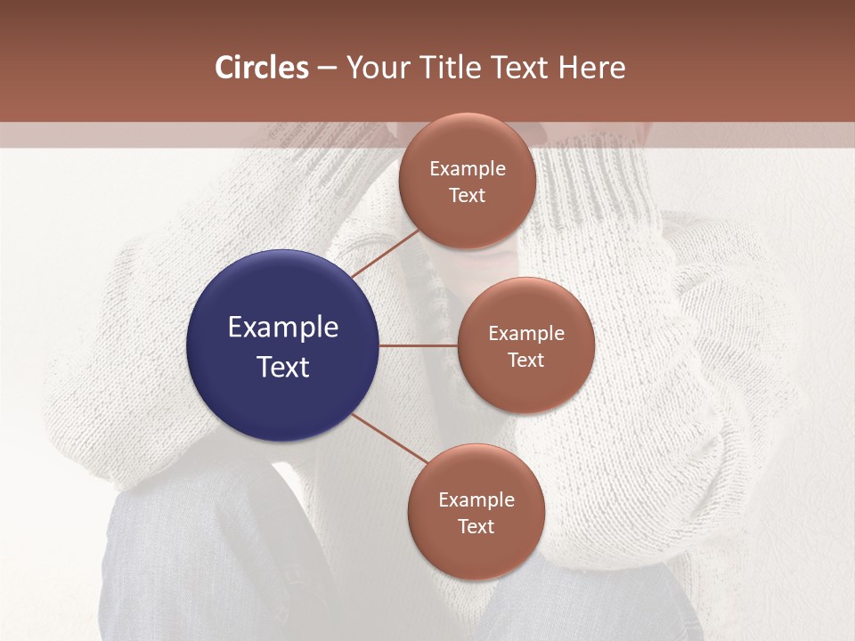 Male Thinking Teen PowerPoint Template