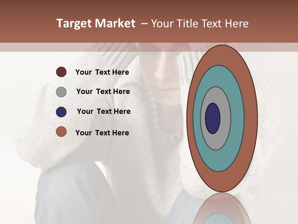 Male Thinking Teen PowerPoint Template