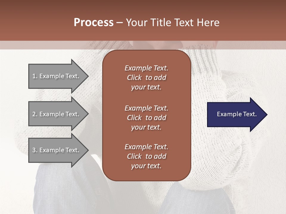 Male Thinking Teen PowerPoint Template