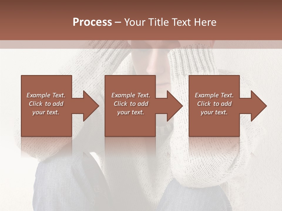 Male Thinking Teen PowerPoint Template