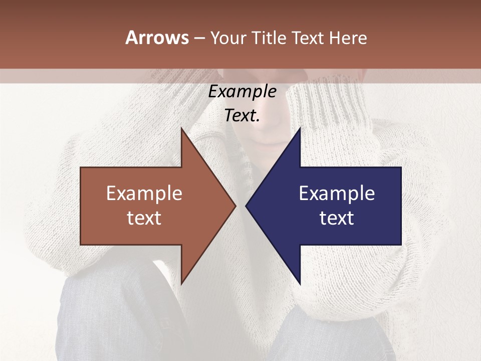 Male Thinking Teen PowerPoint Template