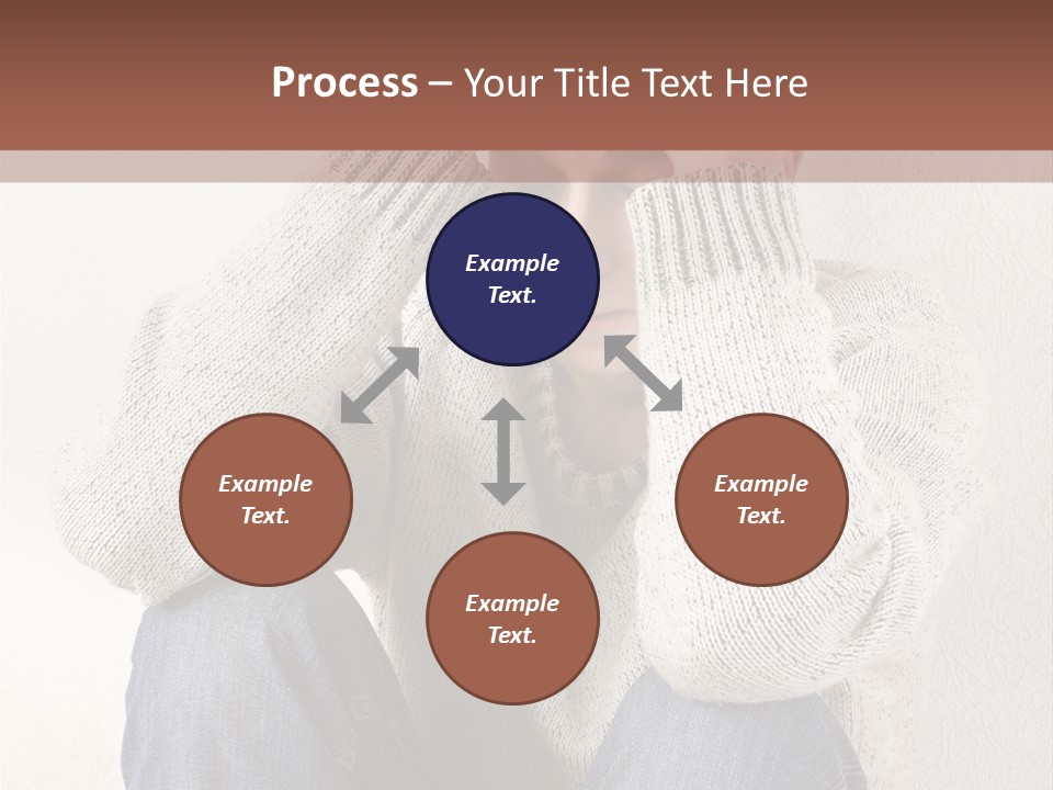 Male Thinking Teen PowerPoint Template