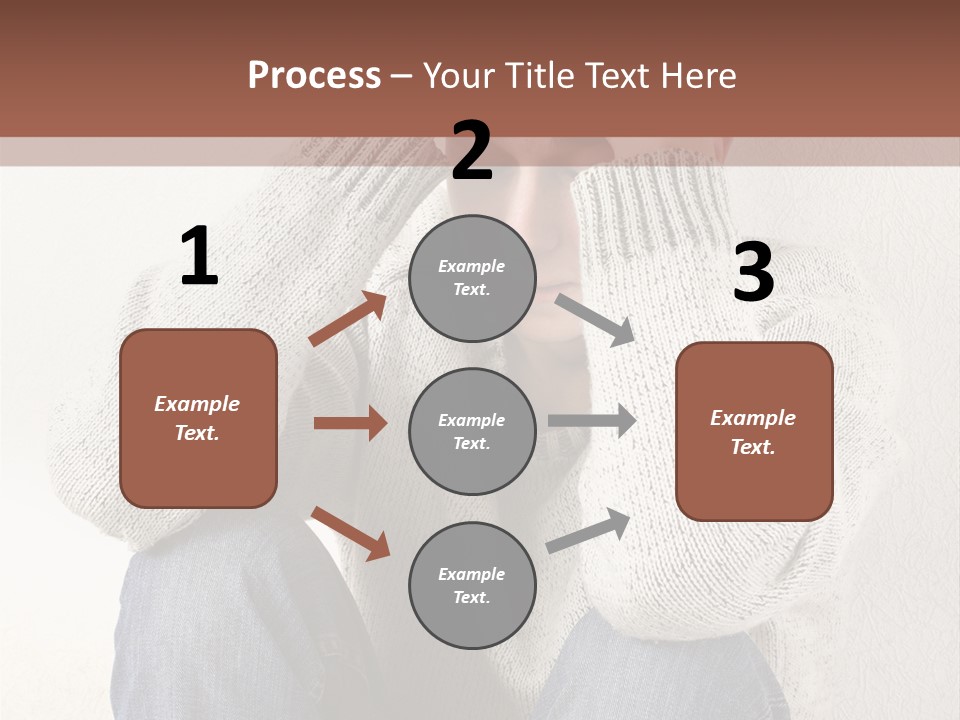 Male Thinking Teen PowerPoint Template