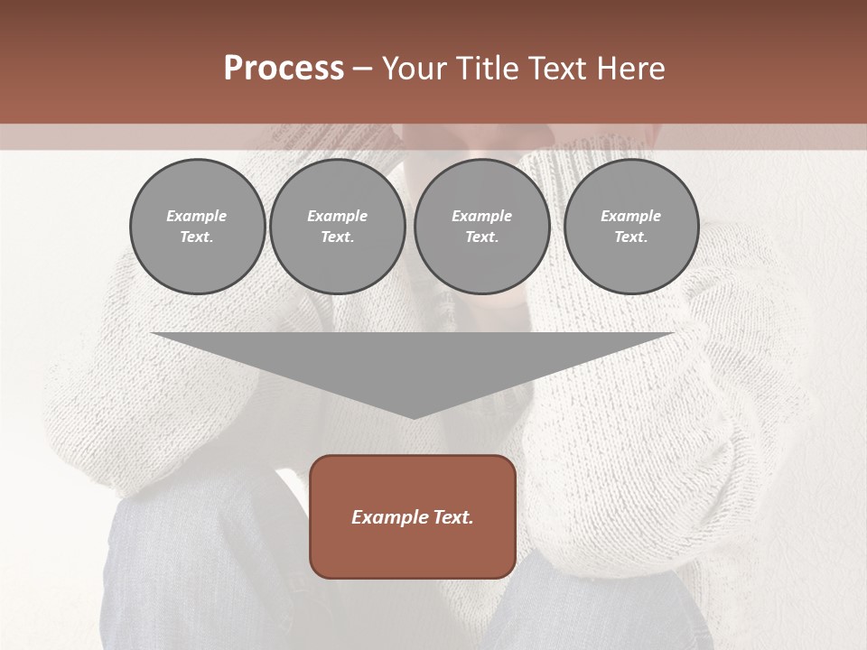 Male Thinking Teen PowerPoint Template