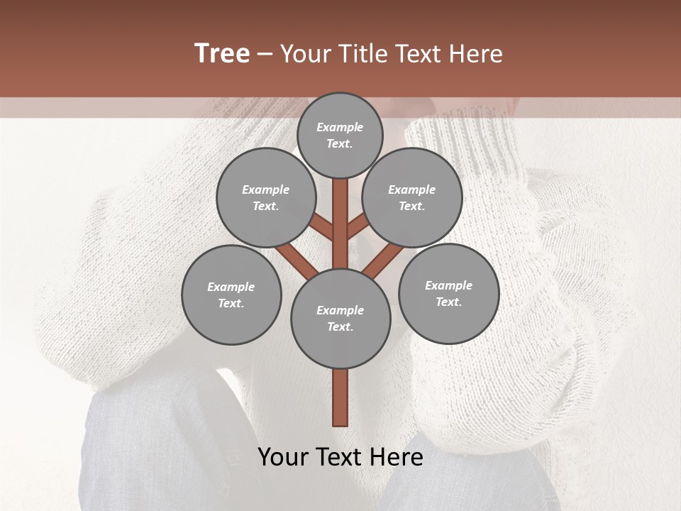 Male Thinking Teen PowerPoint Template