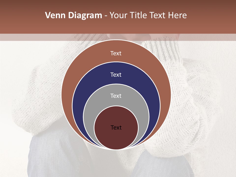 Male Thinking Teen PowerPoint Template
