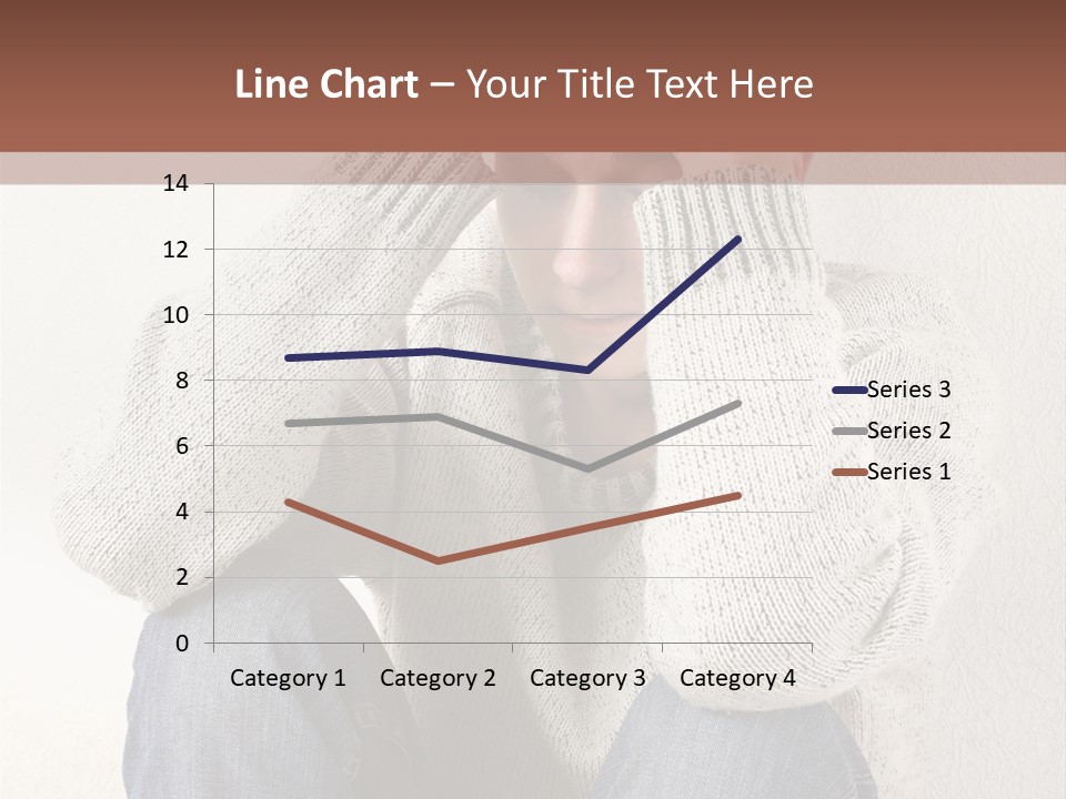 Male Thinking Teen PowerPoint Template