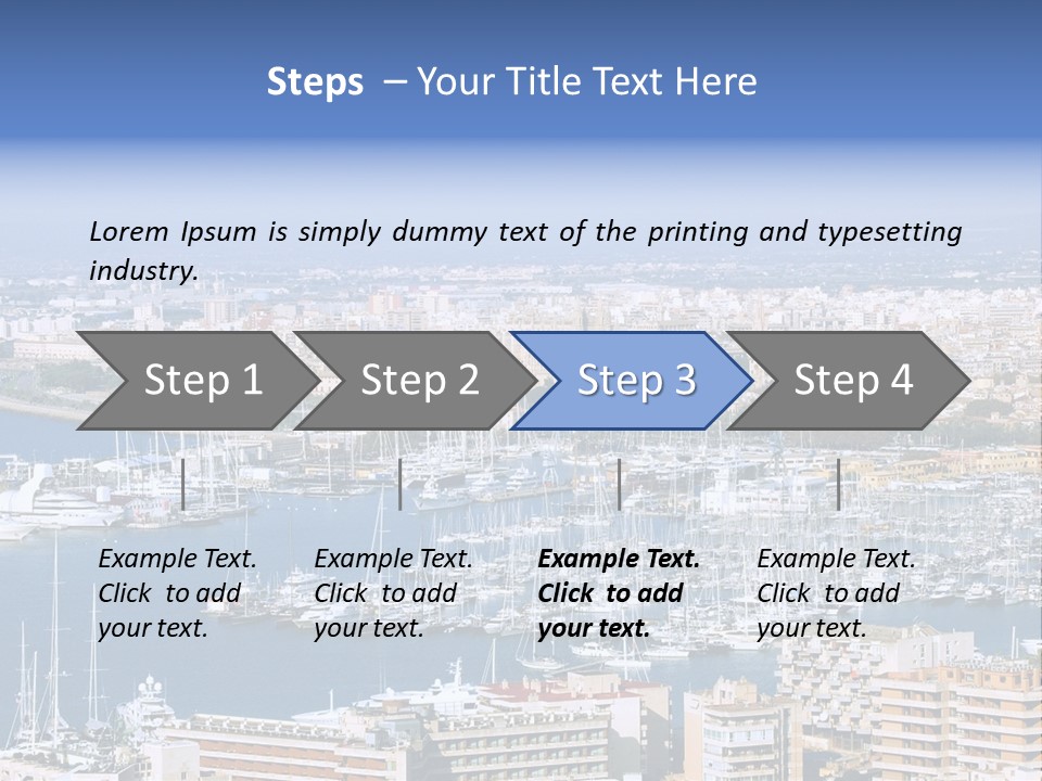 Sun Holiday City PowerPoint Template