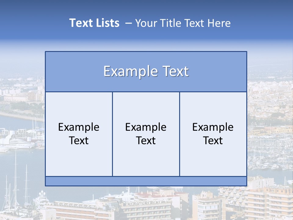 Sun Holiday City PowerPoint Template