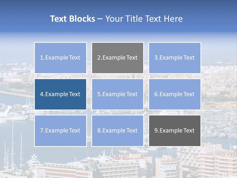 Sun Holiday City PowerPoint Template