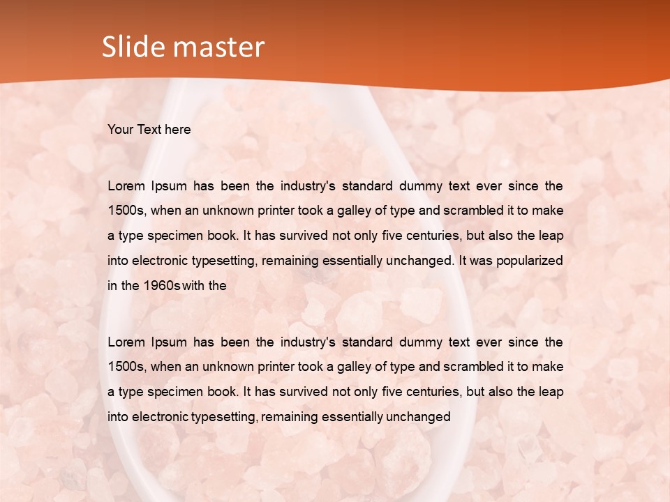 Scoop Pink Seasoning PowerPoint Template