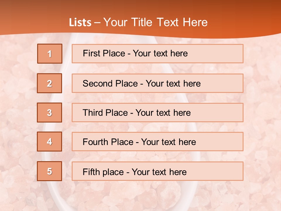 Scoop Pink Seasoning PowerPoint Template